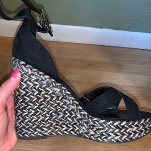 Express Ankle Strap Wedge Sandals